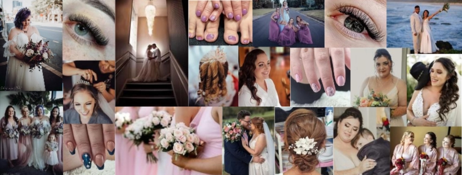 Luxe Lashes and Makeup wedding, hair, lash and nail work